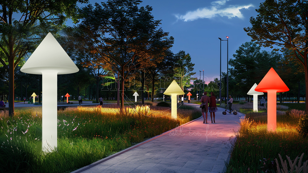 LED Mushroom Floor Lamp Outdoor