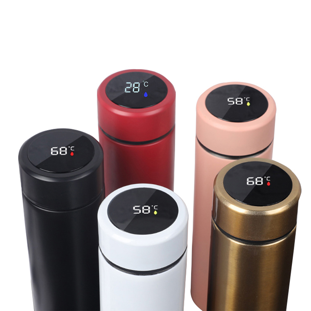 Temperature display flask