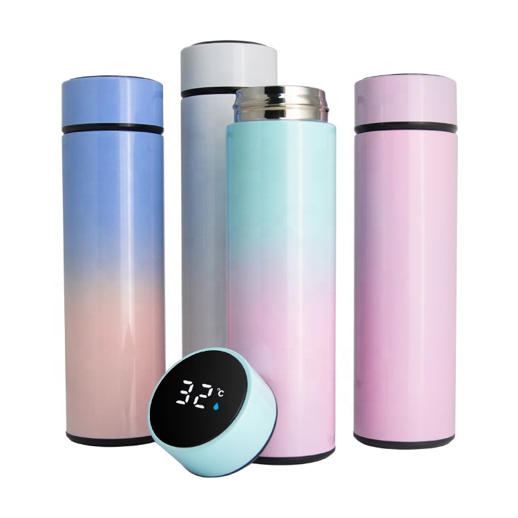 Temperature display flask