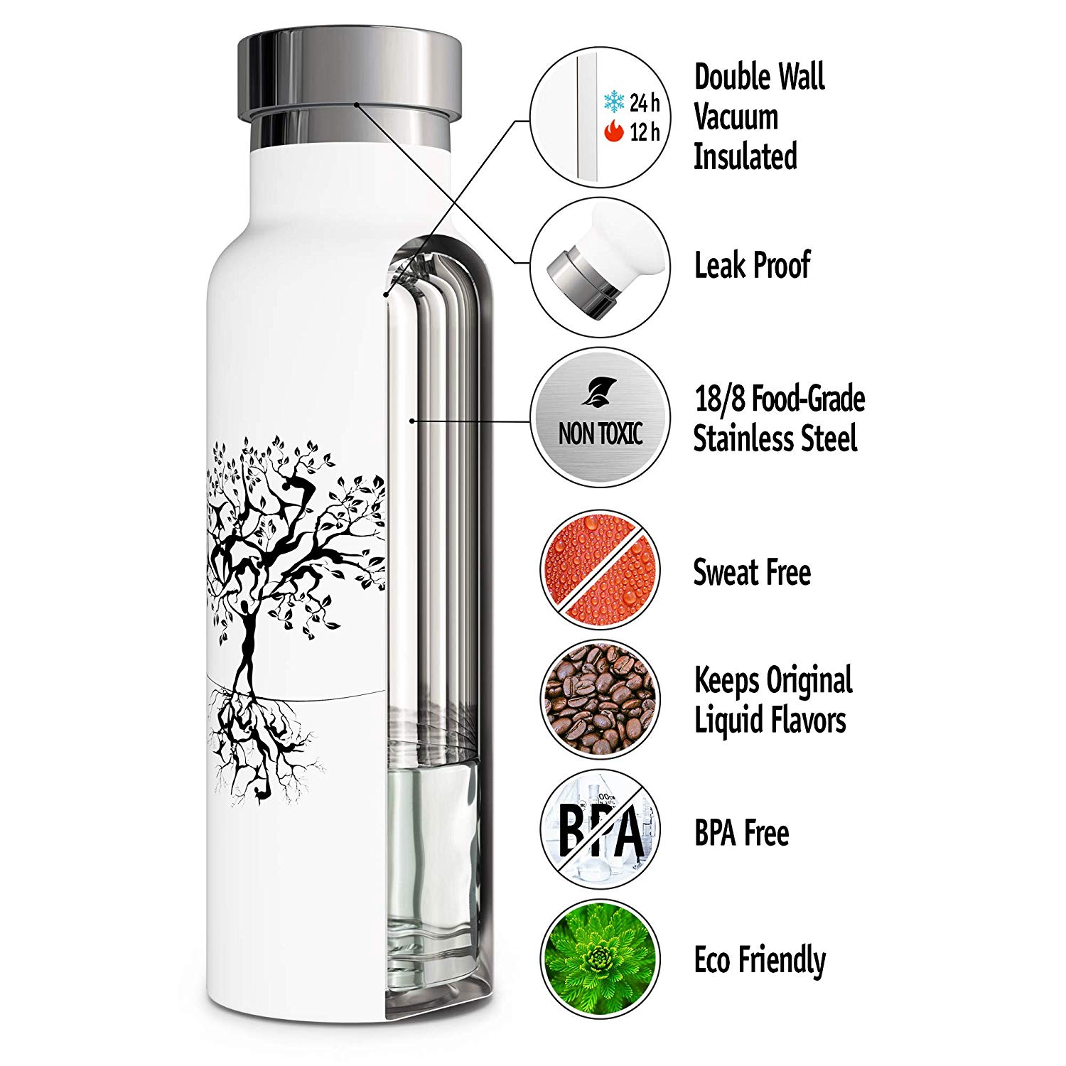 Stainless steel flask