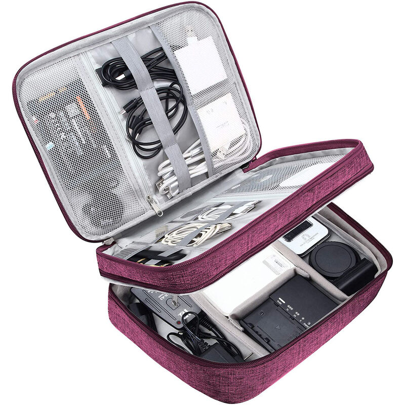 Cable Organizer Bag Waterproof electronic storage bag Gadget Organizer Charger Headphone Case Travel