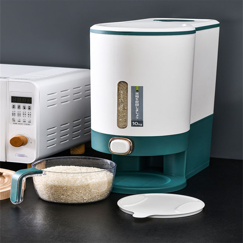 Glass storing box Kitchen measurements Rice dispenser storage box Cereal Bucket Rice containers