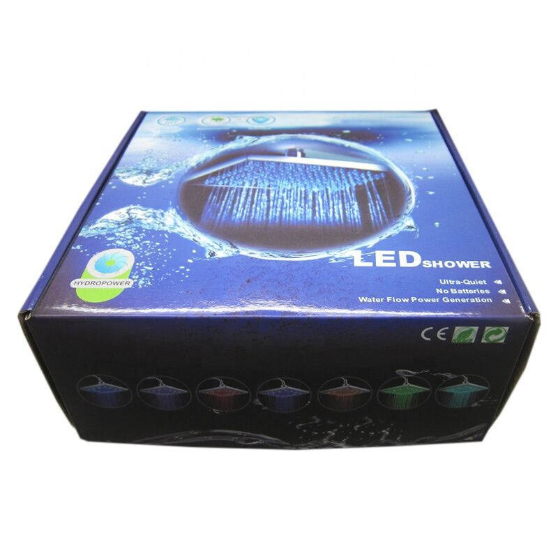 8 inch Single Blue Color LED Colorful Showerheads