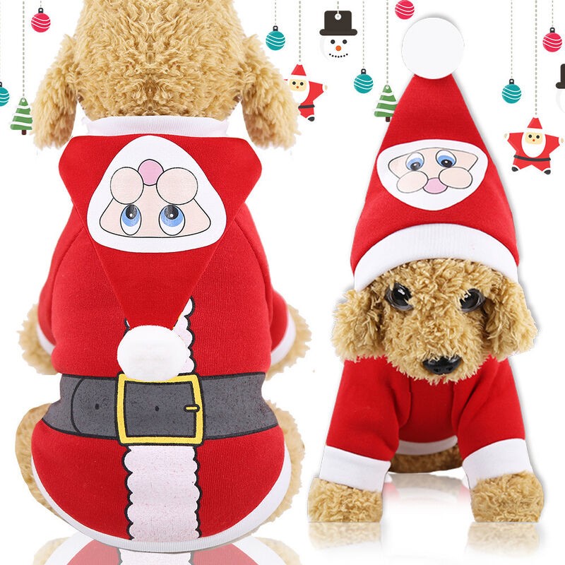 Dog Xmas Clothes Pet Christmas Clothes For Small Medium Large Dog Horse Riding Outfit Santa Claus Pet clothes 33SKU Available