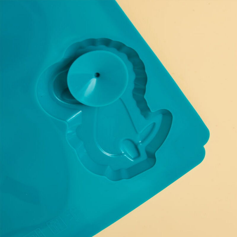 New Rectangle Silicone Baby Suction Plate Children Training Tableware Baby Dining Feeding Plate