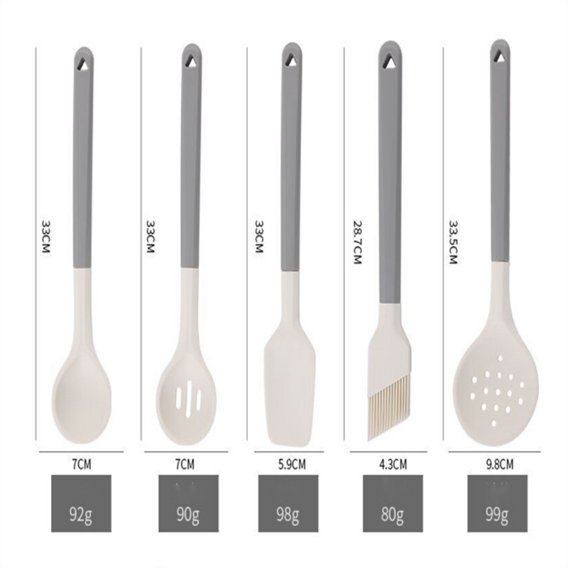 Silicone Kitchen Utensils Set Nylon Kitchen Tools Cooking Nylon And Stainless Steel Kitchen Accessories