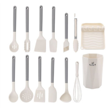 Silicone Kitchen Utensils Set Nylon Kitchen Tools Cooking Nylon And Stainless Steel Kitchen Accessories