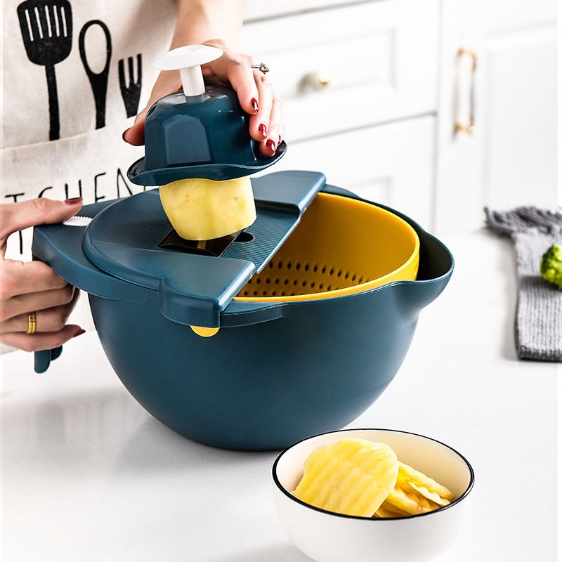 Vegetable grater Vegetable Slicer Drain basket Vegetable Cutter Multifunctional Slice