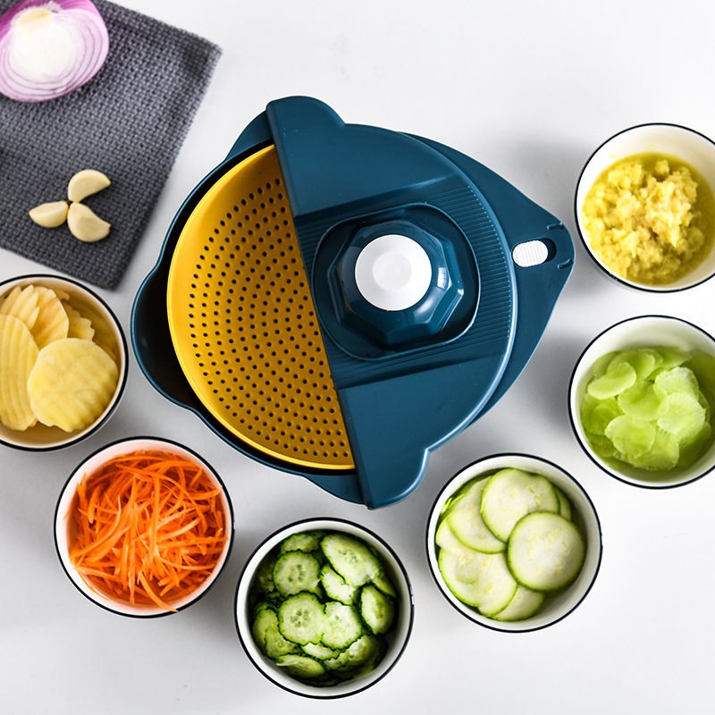 Vegetable grater Vegetable Slicer Drain basket Vegetable Cutter Multifunctional Slice