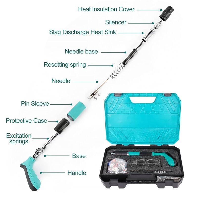 Ananke Tools Mini Portable Nail Shooting Machine, Wall Anchor Wire Slotting Device