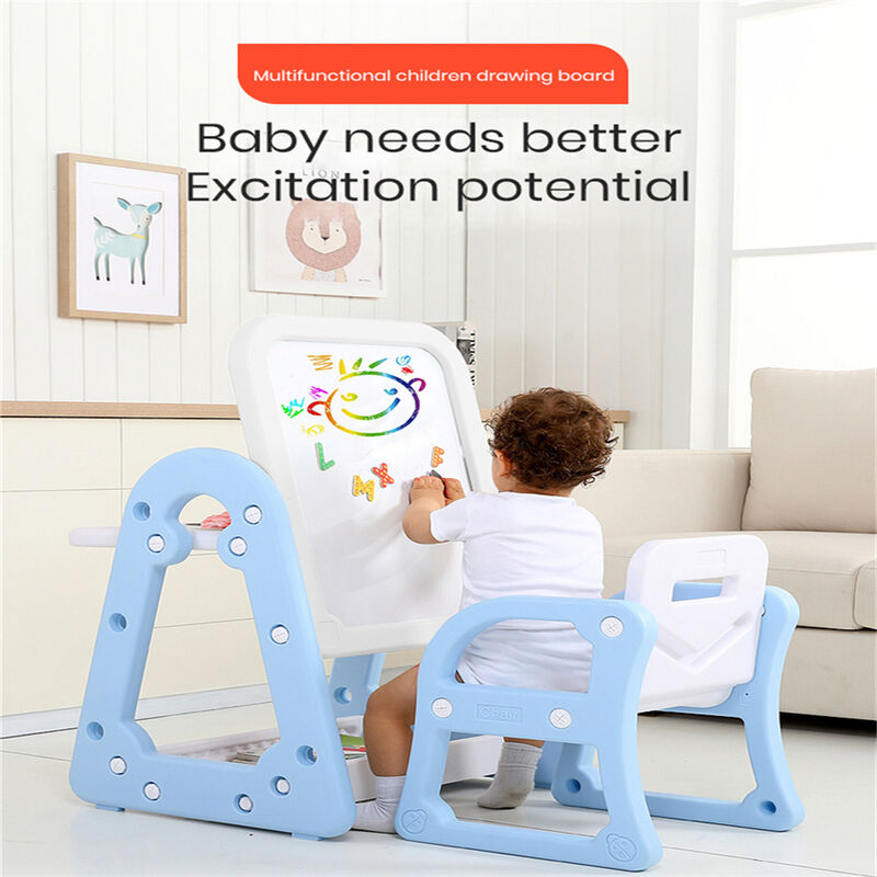 Children Adjustable Multi-Functional DIY Cardboard Painting Whiteboard