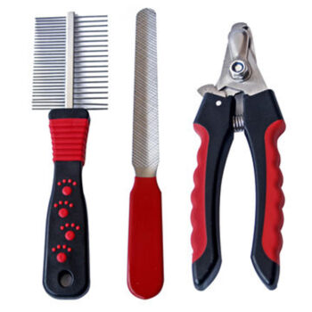 Hot Pet Products Dog Grooming Tools Dog Cat Cleaning Kit Combs Nail Scissors Pet Grooming Set