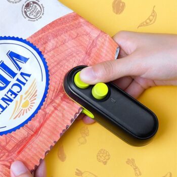 Mini Bag Sealer Handheld Heat Vacuum Sealer, 2 in 1 Sealer and Cutter with Lanyard Fresh Seal Food Saver Vacuum Sealer