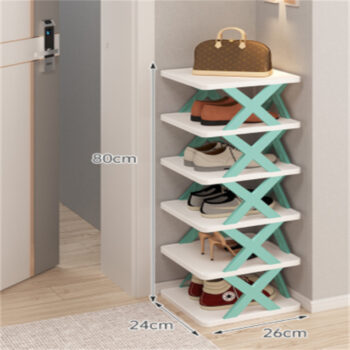 Shoe rack Household balcony storage racks dormitory small folding shoe cabinet Shoe rack multi-layer easy to fold