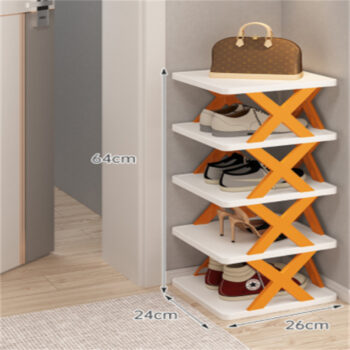 Shoe rack Household balcony storage racks dormitory small folding shoe cabinet Shoe rack multi-layer easy to fold