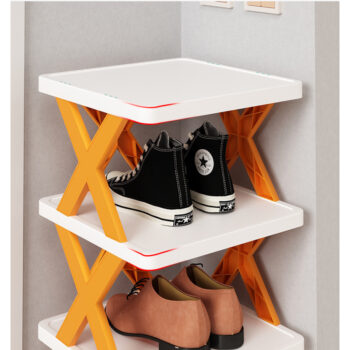 Shoe rack Household balcony storage racks dormitory small folding shoe cabinet Shoe rack multi-layer easy to fold