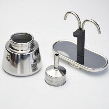 2 Cups Moka Pots, 304 Stainless Steel Espresso Coffee Makers