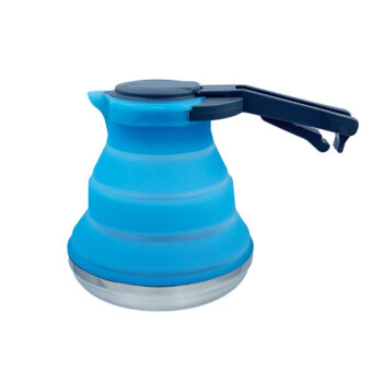 Folded Silicone Kettle 1500ml Portable Collapsible Travel Camping Heating Water Kettle