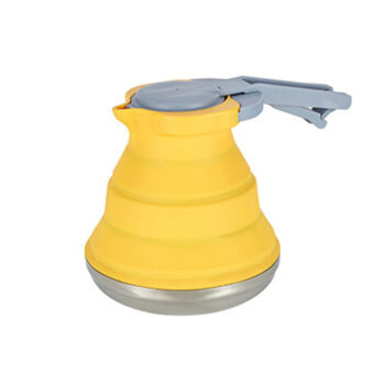 Folded Silicone Kettle 1500ml Portable Collapsible Travel Camping Heating Water Kettle