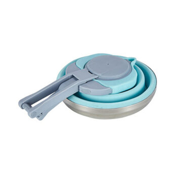 Folded Silicone Kettle 1500ml Portable Collapsible Travel Camping Heating Water Kettle