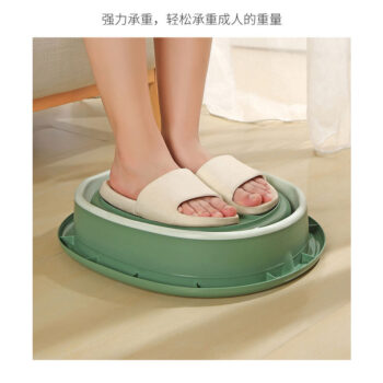 Folding foot bath with cover portable foot washing heat preservation adult massage soak foot bucket Creative home dormitory