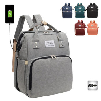 Wholesale Travel Baby Diaper Bags Backpack with Bassinet Waterproof Maternity Bags Backpack