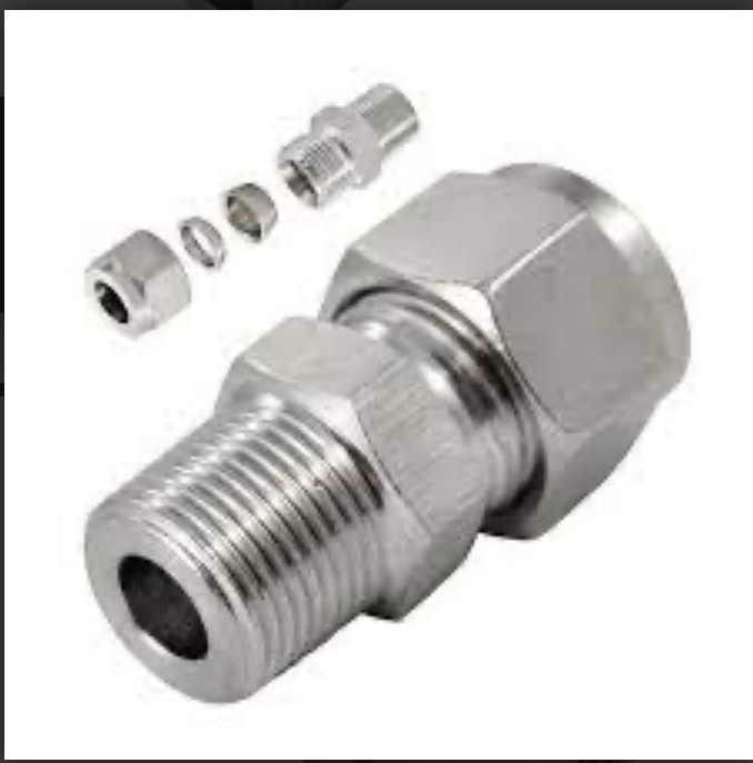 Double Ferrule Fitting Male Connector
