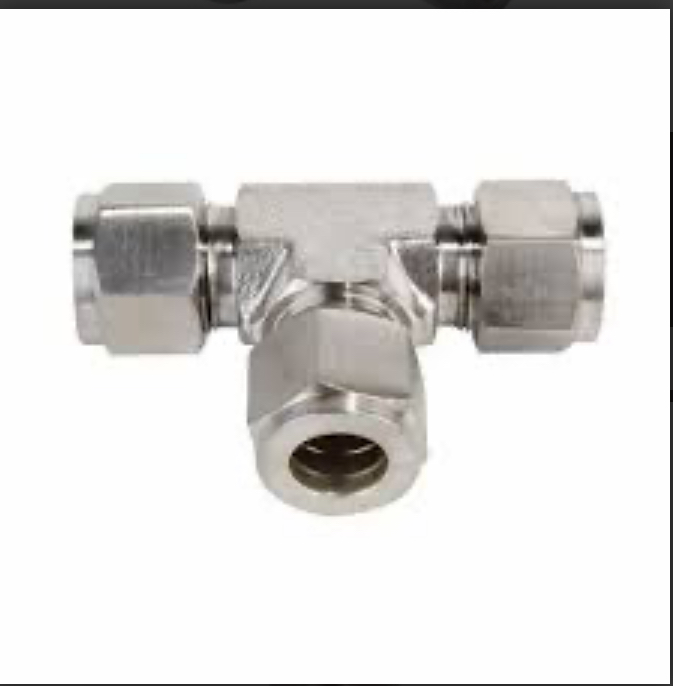 Double Ferrule Fitting Equal Tee