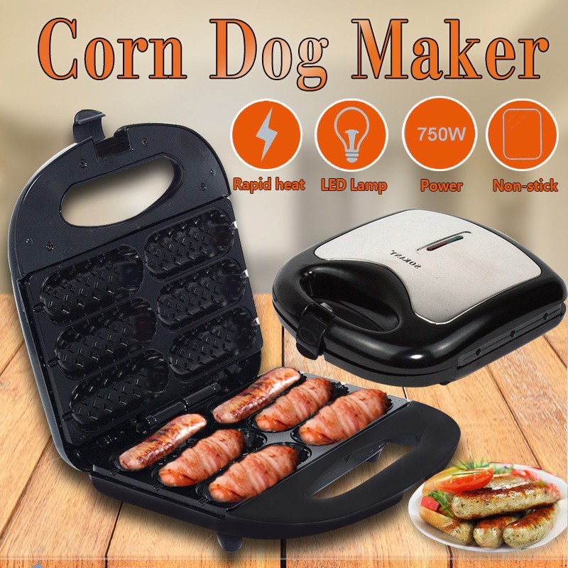 Hot dog cookers, household breakfast machine, hot dog electromechanical cake pan