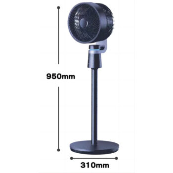 Modern Home Turbo Fan Vertical Oscillating Air Circulation Convection Fan
