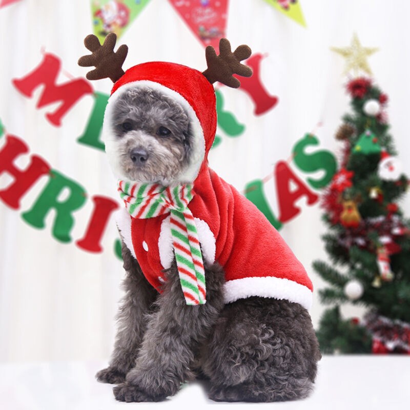 Dog Xmas Clothes Pet Christmas Clothes For Small Medium Large Dog Horse Riding Outfit Santa Claus Pet clothes 33SKU Available
