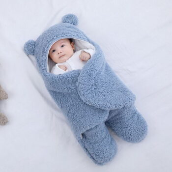 Newborn Baby Sleep Sack Soft Infant Plush Sleeping Bag Breathable Warm Cotton Material Toddlers