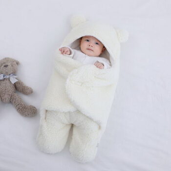 Newborn Baby Sleep Sack Soft Infant Plush Sleeping Bag Breathable Warm Cotton Material Toddlers