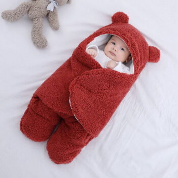 Newborn Baby Sleep Sack Soft Infant Plush Sleeping Bag Breathable Warm Cotton Material Toddlers