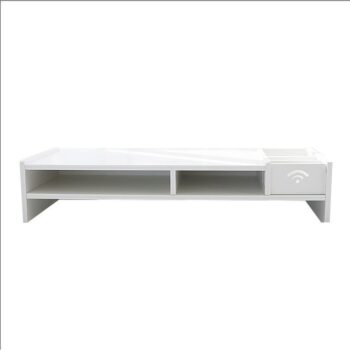 Office desktop multi-functional storage shelves drawer desktop computer heightener shelf screen monitor stand