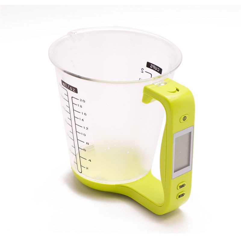 Measuring Cup Scale Kitchen Liquid Food Weight Measurement Milk Coffee Scale Measurable Temperature