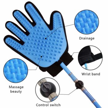 Pet Bathing Tool Pet Shower Sprayer Dog Cleaning Massaging Glove Pet Scrubber Shower at Home