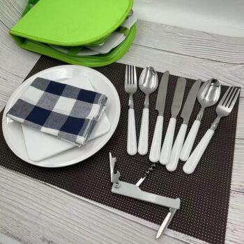 Ultra Light 2 Persons Camping Portable Cutlery Picnic Bag