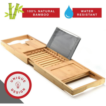 Wholesale Bathtub Tray Caddy - Foldable Waterproof Bath Tray & Bath Caddy Wooden Tub Organizer & Holder for Wine, Book, Soap