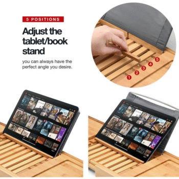 Wholesale Bathtub Tray Caddy - Foldable Waterproof Bath Tray & Bath Caddy Wooden Tub Organizer & Holder for Wine, Book, Soap