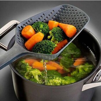 New style dumpling big colander kitchen long handle noodle spoon draining spoon strainer
