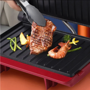 1000W Manufacturer Electric Panini Press Sandwich Maker Steak Maker with Non-Stick Coated Plates for home
