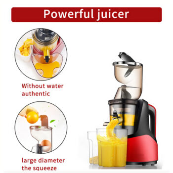 Electric Commercial Big Mouth Centrifugal Fruit Vegetable Juicer Machine Citrus Cold Press Slow Juicer Extractor Machine Orange