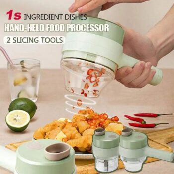 Factory new arrival Vegetable Tool Smart gadgets electric kitchen chopper 4 in 1 handheld electric vegetable cutter