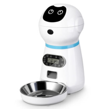 Innovative Product Durable Pet Bowls & Feeders Cat Dog Smart Food Dispenser Automatic Pet Feeder White