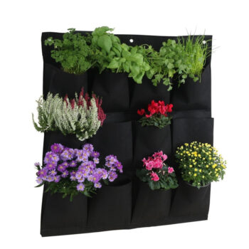 Pockets Hanging Green Grow Bag Planter Vertical Garden Vegetable Living Garden Bag