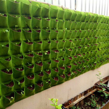 Pockets Hanging Green Grow Bag Planter Vertical Garden Vegetable Living Garden Bag