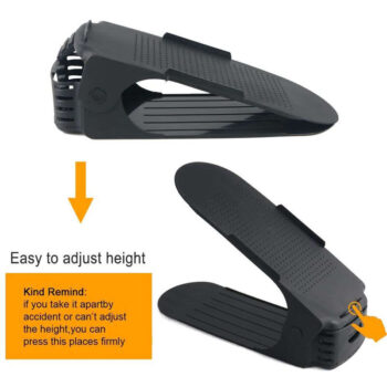 Adjustable Shoe Organizer Modern Double Shoe Rack Storage Space Saver Shoes Organizers