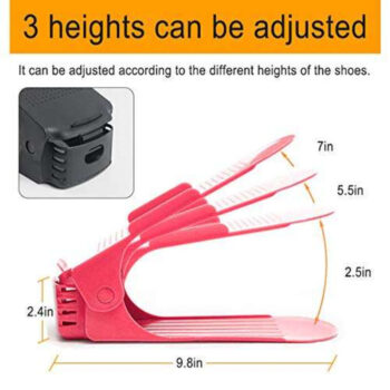 Adjustable Shoe Organizer Modern Double Shoe Rack Storage Space Saver Shoes Organizers