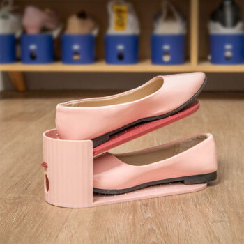 Adjustable Shoe Organizer Modern Double Shoe Rack Storage Space Saver Shoes Organizers